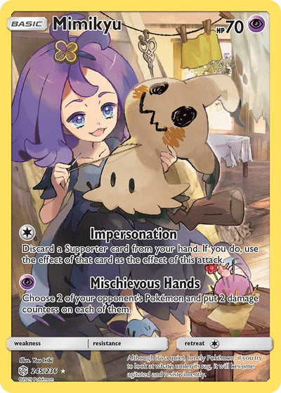 Mimikyu (Secret) - 245/236 - (SM - Cosmic Eclipse)