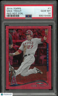2014 Topps Mike Trout #1 Red Hot Foil PSA 10