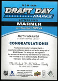 2015-16 UD SP Game Used Mitch Marner Draft Day Marks "Letter A" RC Auto 1/35