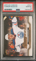 2015-16 Upper Deck Series 2 UD Canvas Young Guns RCeConnor McDavid PSA 10