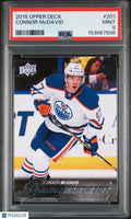 2015-16 Upper Deck Series One Connor McDavid Young Guns RC Rookie #201 PSA 9