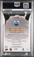 2015 Upper Deck Trilogy Tryptichs Connor McDavid RC Rookie Auto PSA 9 /60