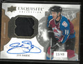 2016-17 Upper Deck Exquisite Material Signatures Joe Sakic Patch Autograph /49