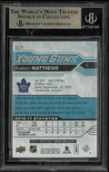 2016-17 Upper Deck Series 1 Young Guns Rookie Auston Matthews RC BGS 9.5