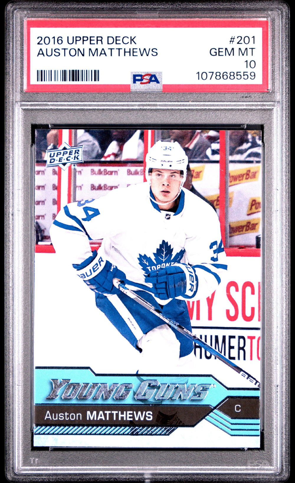 2016-17 Upper Deck Series One Auston Matthews Young Guns RC Rookie PSA 10