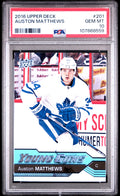 2016-17 Upper Deck Series One Auston Matthews Young Guns RC Rookie PSA 10