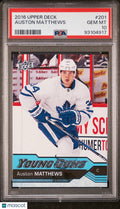 2016-17 Upper Deck Series One Auston Matthews Young Guns RC Rookie #201 PSA 10