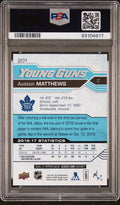 2016-17 Upper Deck Series One Auston Matthews Young Guns RC Rookie #201 PSA 10