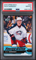 2016-17 Upper Deck Series One Zach Werenski Young Guns RC Rookie PSA 10