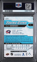 2016-17 Upper Deck Series One Zach Werenski Young Guns RC Rookie PSA 10