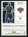 2016 Panini Grand Reserve Upper Tier Signature Carmelo Anthony 16/25