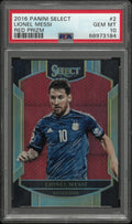 2016 Panini Select Soccer Lionel Messi #2 Red Prizm PSA 10 /199
