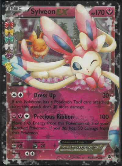 2016 Pokemon Generations: Radiant Collection Ultra Rare Sylveon EX RC21/RC32