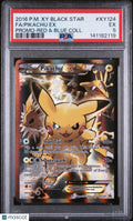 2016 Pokemon XY Black Star Promo Pikachu EX Promo-Red Blue Coll. Fa PSA 5 #XY124