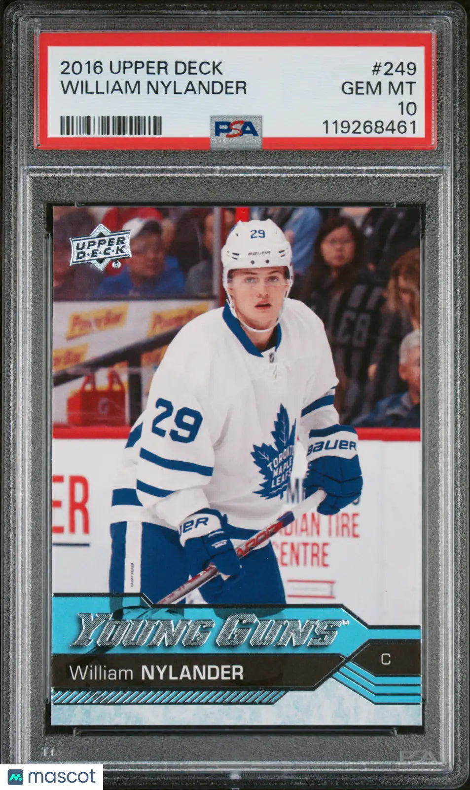 2016-17 Upper Deck Series One William Nylander Young Guns RC Rookie PSA 10