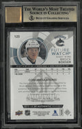 2017-18 UD SP Authentic Future Watch Rookie Auto Brock Boeser BGS 9.5 Auto 10