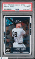 2017 Panini Donruss Optic Aaron Judge Rated Rookie RC PSA 10