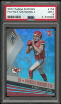 2017 Panini Phoenix Football Patrick Mahomes II RC Rookie #104 PSA 9