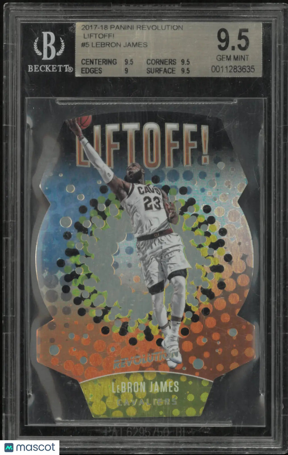 2017 Panini Revolution Liftoff! LeBron James #5 BGS 9.5
