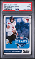2017 Panini Score NFL Draft Rookie Patrick Mahomes II RC PSA 9