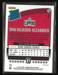 2018-19 Panini Donruss Optic Rated Rookie Shai Gilgeous-Alexander Shock RC