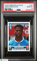 2018-19 Panini Pro League Belgium Rookie Sticker Jonathan David #167 PSA 10