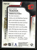 2018-19 Upper Deck Premier Matthew Tkachuk Premier Mega Patch Chest Logo /26