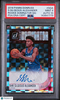 2018 Donruss Rookie Dominator Signatures Auto S. Gilgeous-Alexander PSA 9 /99