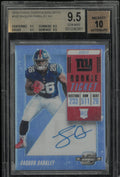 2018 Panini Contenders Optic Saquon Barkley RC Rookie Ticket Auto BGS 9.5