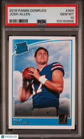 2018 Panini Donruss Football Josh Allen Rated Rookie #304 PSA 10