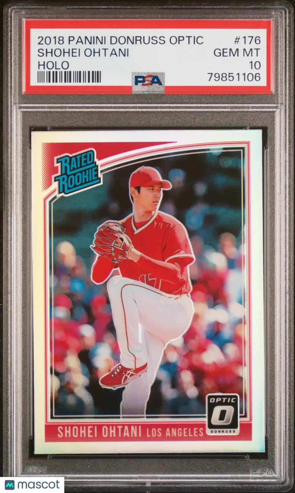 2018 Panini Donruss Optic Baseball Shohei Ohtani Rated Rookie Holo PSA 10