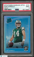 2018 Panini Donruss Optic Sam Darnold #151 Holo PSA 9