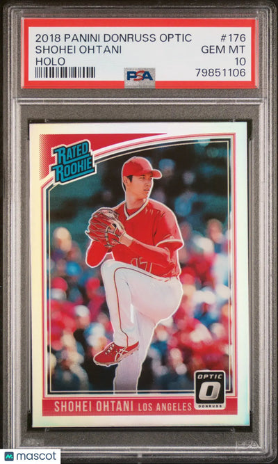 2018 Panini Donruss Optic Shohei Ohtani Rated Rookie RC Holo PSA 10