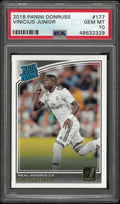 2018 Panini Donruss Soccer Vinicius Junior Rated Rookie RC #177 PSA 10