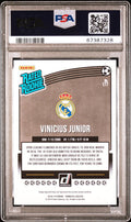 2018 Panini Donruss Vinicius Junior Rated Rookie RC Press Proof Green PSA 10