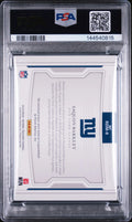 2018 Panini National Treasures Red Rookie Dual Material Saquon Barkley /26 PSA 8