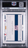 2018 Panini National Treasures Tremendous Treasures RC Saquon Barkley /99 PSA 8