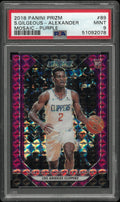 2018 Panini Prizm Mosaic Shai Gilgeous-Alexander RC Purple PSA 9 /49