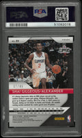2018 Panini Prizm Mosaic Shai Gilgeous-Alexander RC Purple PSA 9 /49