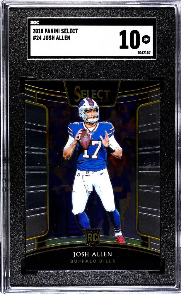 2018 Panini Select Football Rookie Josh Allen RC SGC 10