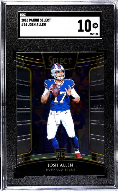 2018 Panini Select Football Rookie Josh Allen RC SGC 10