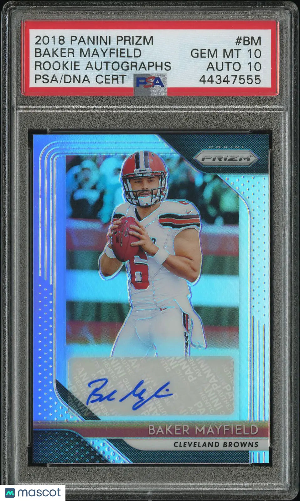 2018 Prizm Football Rookie RC Baker Mayfield Auto PSA 10 Auto 10