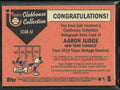 2018 Topps Heritage Clubhouse Collection Aaron Judge Autograph Patch Auto /25