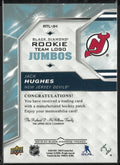 2019-20 Upper Deck Black Diamond Rookie Team Logo Jumbos Jack Hughes RC