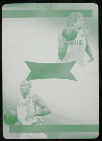 2019-21 Eminence Yellow Printing Plate NBA Champions Dual Auto Nowitzki Kidd 1/1
