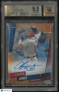 2019 Topps Finest Auto Orange Refractor Chipper Jones BGS 9.5 /25