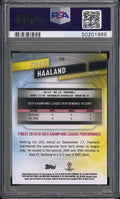 2019 Topps Finest UEFA Champions League Erling Haaland RC PSA 9