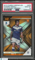 2019 Panini Chronicles XR Rookies Sandro Tonali #XR3 Orange PSA 10