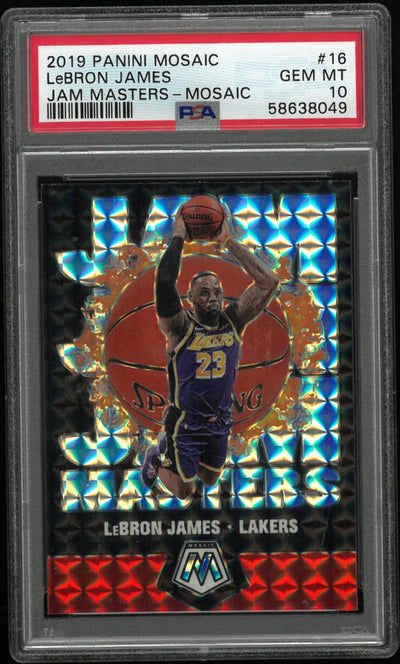 2019 Panini Mosaic Jam Masters LeBron James PSA 10