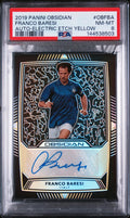 2019 Panini Obsidian Electric Etch Yellow Auto Franco Baresi 1/10 /10 PSA 8